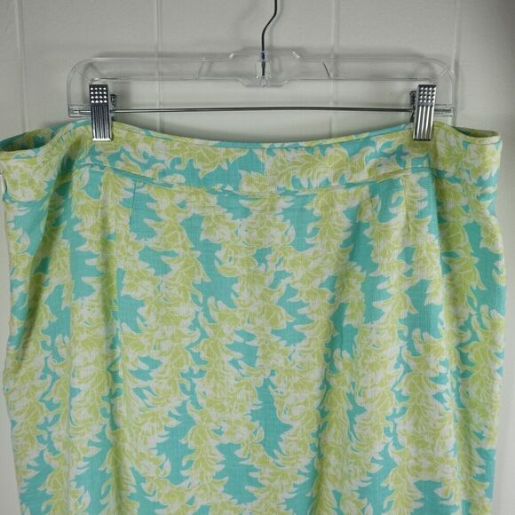 Pendleton Womens Skirt Floral Linen Blend Size 18 - Picture 7 of 11